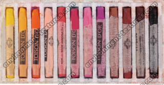 Photo Texture of Wax Color Crayons 0002